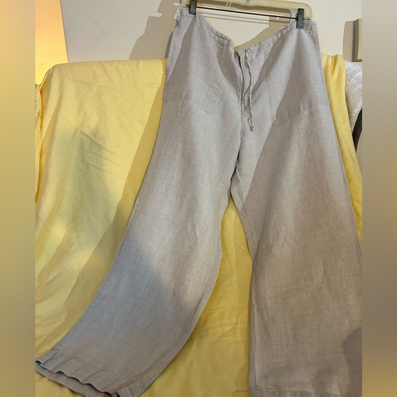 Chelsea 28 khaki colored linen pants Size 1 - Picture 6 of 9